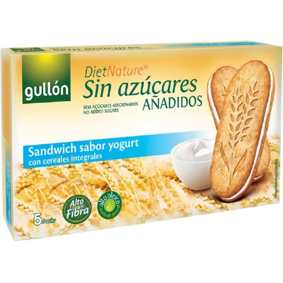 Obrázek pro Gullón Snídaňové sušenky s celozrnnými cereáliemi a jogurtem bez cukru (220g)