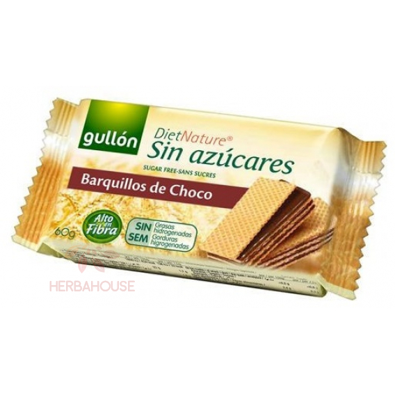 Obrázek pro Gullón Barquillos oplatky s kakaovou náplní bez cukru (60g)