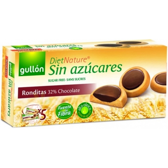 Obrázek pro Gullón Ronditas sušenky s čokoládou bez cukru (186g)