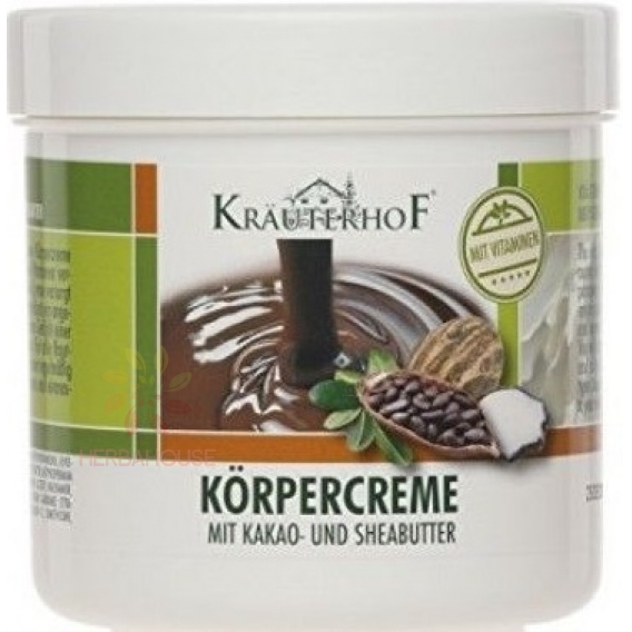 Obrázek pro Kräuterhof Tělový krém s kakaovým a bambuckým máslem (250ml)