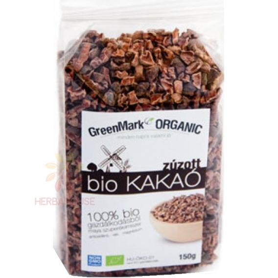 Obrázek pro GreenMark Organic Bio Kakaové boby pražené drcené (150g)