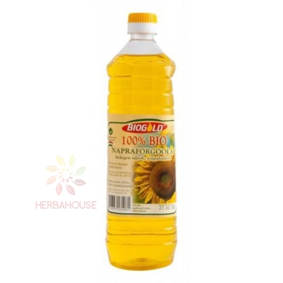 Obrázek pro Biogold Bio Slunečnicový olej lisovaný za studena (1000ml)