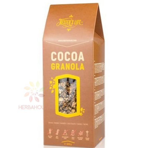 Obrázek pro Hester´s Life Bezlepková granola kakaová bez přidaného cukru (320g)