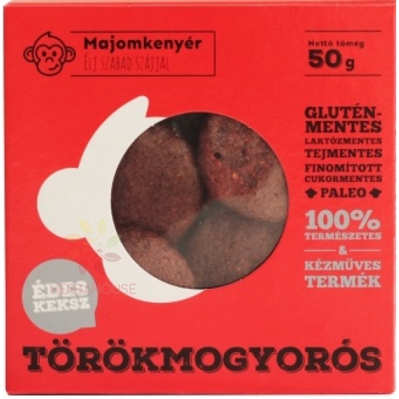 Obrázek pro Majomkenyér Bezlepkové sušenky s lískovými ořechy (50g)