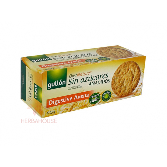 Obrázek pro Gullón Digestive Avena celozrnné ovesné sušenky bez cukru (410g)