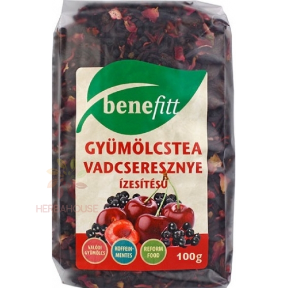 Obrázek pro Benefitt Ovocný sypaný čaj s příchutí divoké třešně (100g)