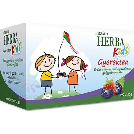 Obrázek pro Herbária Herba Kids Dětský ovocno-bylinný čaj s příchutí lesních plodů (20ks)
