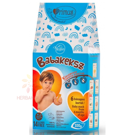 Obrázek pro Primus Baby Bezlepkové dětské sušenky (100g)