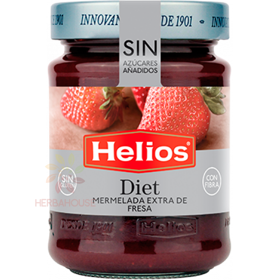 Obrázek pro Helios Jahodový džem s přírodním sladidlem a sladidlem (280g)