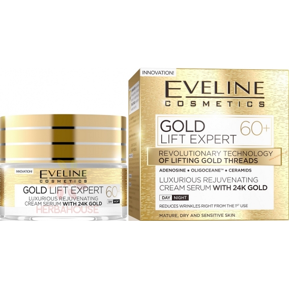 Obrázek pro Eveline Gold Expert Luxusní denní a noční krém 60+ (50ml)