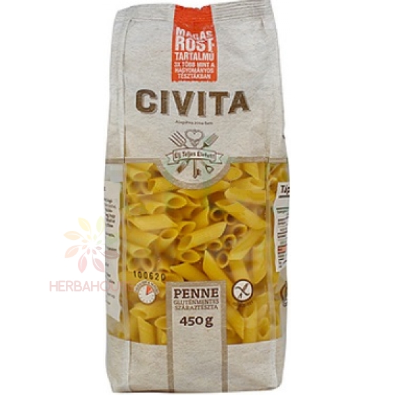Obrázek pro Civita Bezlepkové kukuřičné těstoviny s vysokým obsahem vlákniny penne (450g)