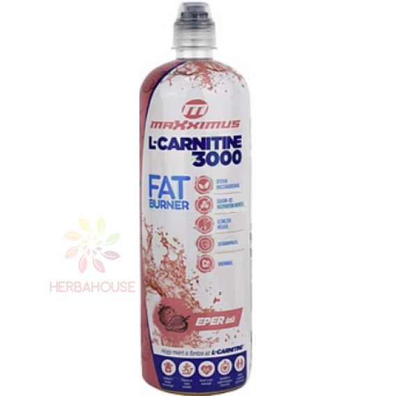 Obrázek pro Maxximus L-Carnitine nesycený nápoj s jahodovou příchutí bez cukru (1000ml)