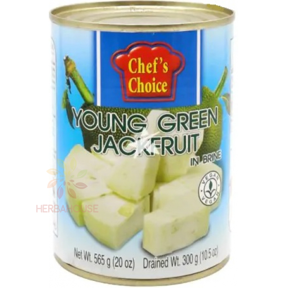 Obrázek pro Chef's Choice Mladý zelený Jackfruit ve slaném nálevu - kousky (565g)