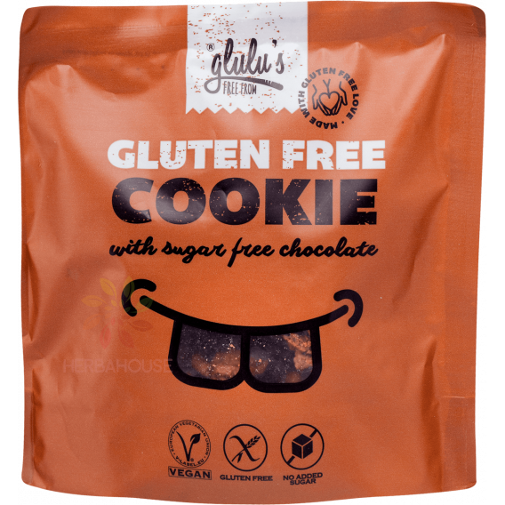 Obrázek pro Glulu's FreeFrom Bezlepkové Čokoládové sušenky se sladidlem (100g)