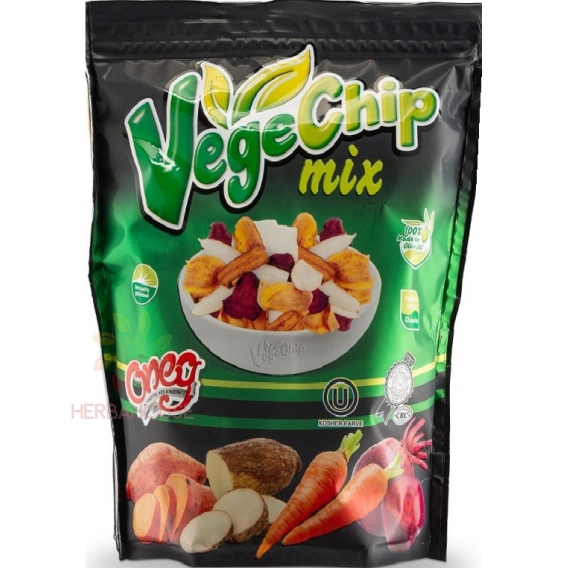 Obrázek pro Flaper vege Chip Zeleninové chipsy maniok jedlý, sladké brambory, mrkev, červená řepa (70g)