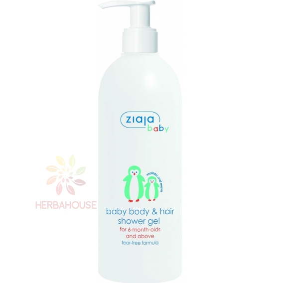Obrázek pro Ziaja Baby & Kids hypoalergenní sprchový gel na tělo a vlasy od 6.měsíce (400ml)