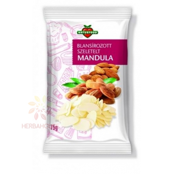 Obrázek pro Naturfood Mandle plátky spařené (75g)