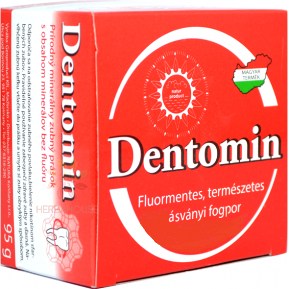 Obrázek pro Geoproduct Dentomin Přírodní minerální zubní prášek bez fluoru (95g)