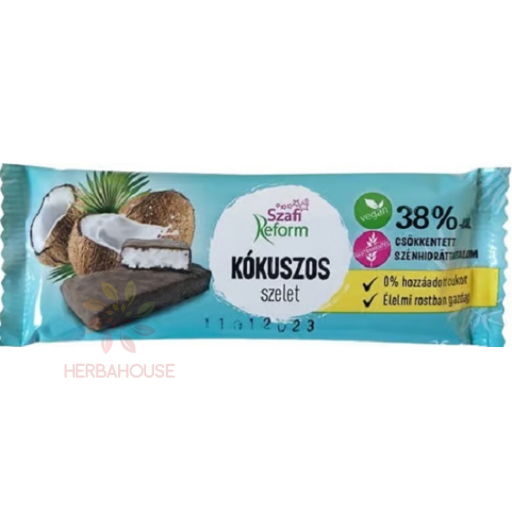 Obrázek pro Szafi Reform Tyčinka Kokosová v hořké čokoládě se sladidlem (25g)