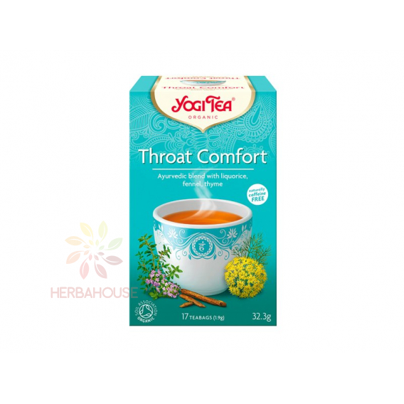 Obrázek pro Yogi Tea® Bio Throat comfort Ajurvédský čaj Na hrdlo (17ks)