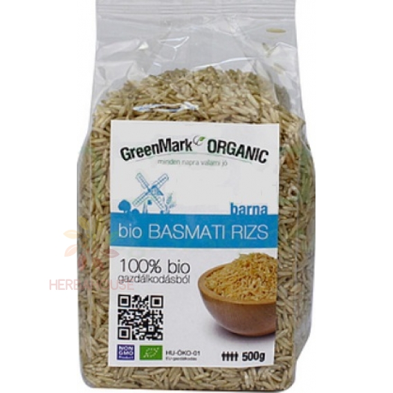 Obrázek pro GreenMark Organic Bio Basmati rýže hnědá (500g)