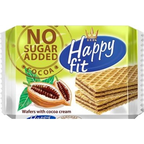Obrázek pro Flis Happy fit oplatky s kakaovou náplní bez cukru (95g)
