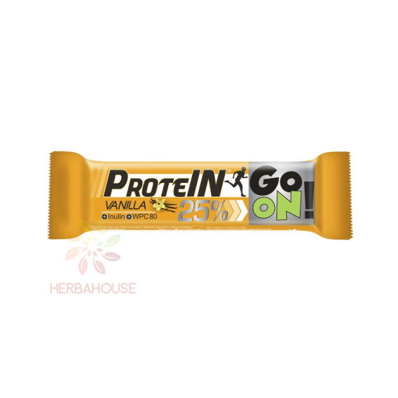 Obrázek pro Sante Go On Protein Bílkovinná tyčinka máčená v mléčné čokoládě s vanilkovou příchutí (50g)