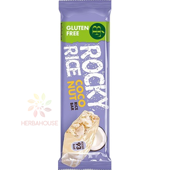 Obrázek pro Benlian Food Rocky Rice Bezlepková rýžová tyčinka bílá čokoláda a kokos (18g)