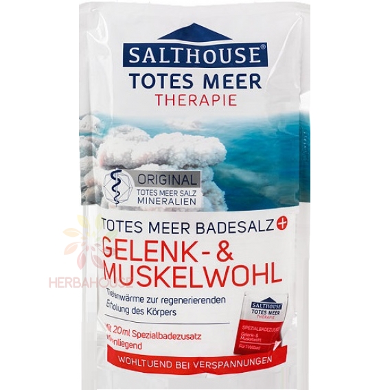 Obrázek pro Salthouse Koupelová sůl z Mrtvého moře na svaly a klouby (500g)