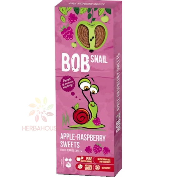 Obrázek pro Eco Snack Bob Snail Rolls Ovocné plátky jablko, malina (30g)
