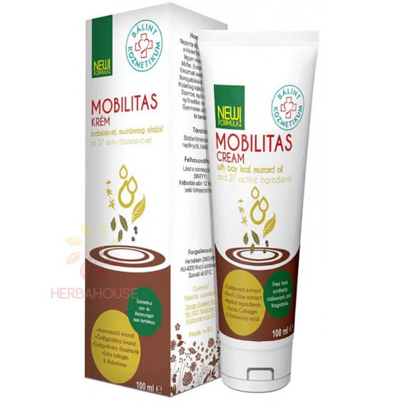 Obrázek pro Bálint Mobilita bylinný krém na klouby, svaly a šlachy (100ml)