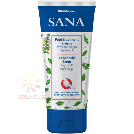 Obrázek pro BradoLine Sana Krém na nohy s Tea Tree olejem proti plísním (100ml)