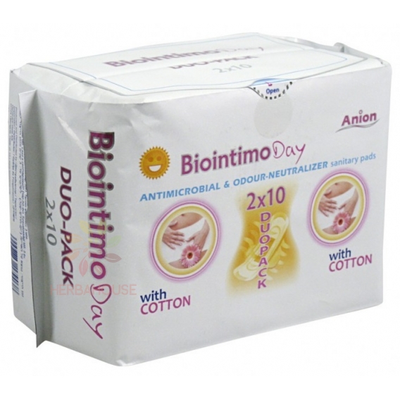 Obrázek pro Biointimo Anion Day Duo Pack Dámské denní hygienické vložky s křidélky (20ks)