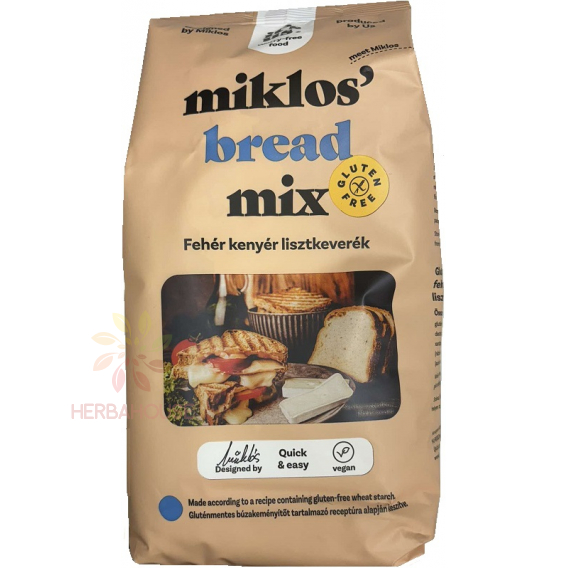 Obrázek pro Naturbit It´s us Miklos Bread Mix Bezlepková moučná směs na přípravu bílého chleba (1000g)