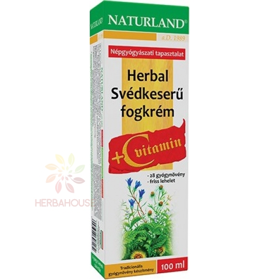 Obrázek pro Naturland Herbal Zubní pasta švédské byliny a vitamin C (100ml)
