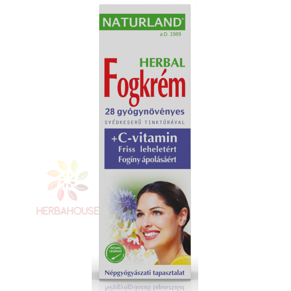 Obrázek pro Naturland Herbal Zubní pasta švédské byliny a vitamin C (100ml)
