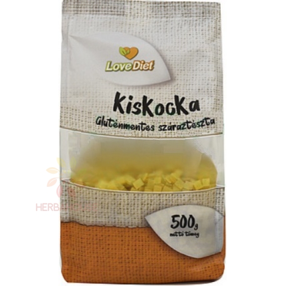 Obrázek pro LoveDiet Bezlepkové kukuřičné těstoviny malé kostky (500g)
