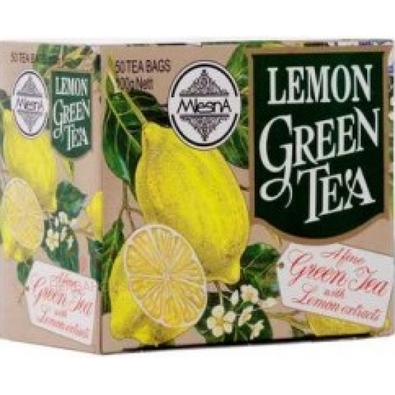 Obrázek pro Mlesna Zelený čaj s citrónovou příchutí porcovaný (50ks)