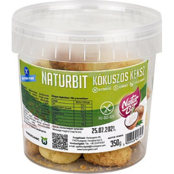 Obrázek pro Naturbit Bezlepkové kokosové sušenky (350g)