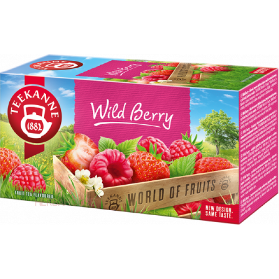 Obrázek pro Teekanne Wild Berry ovocno-bylinný čaj Jahody a maliny (20ks)