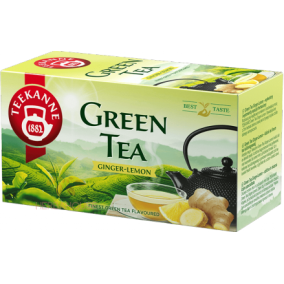 Obrázek pro Teekanne Zelený čaj s příchutí zázvoru a citrónu (20ks)