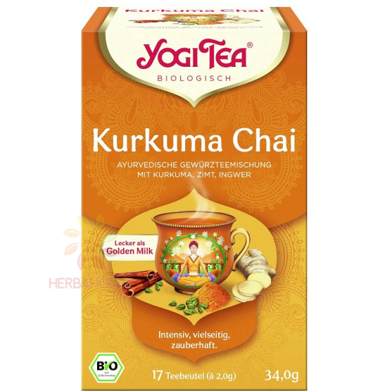 Obrázek pro Yogi Tea® Bio Ajurvédský čaj s kurkumou, skořicí a zázvorem (17ks)