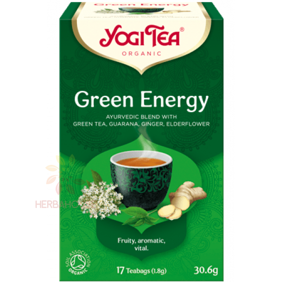 Obrázek pro Yogi Tea® Bio Ajurvédský čaj Zelená energie (17ks)