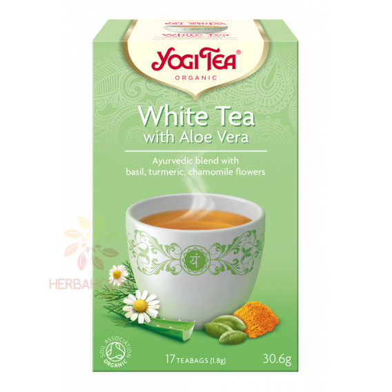 Obrázek pro Yogi Tea® Bio Ajurvédský Bílý čaj s Aloe Vera (17ks)