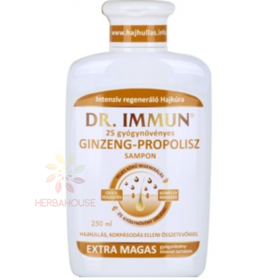 Obrázek pro Dr.Immun® 25 bylinný šampon se ženšenem a propolisem proti vypadávání vlasů a proti lupům (250ml)
