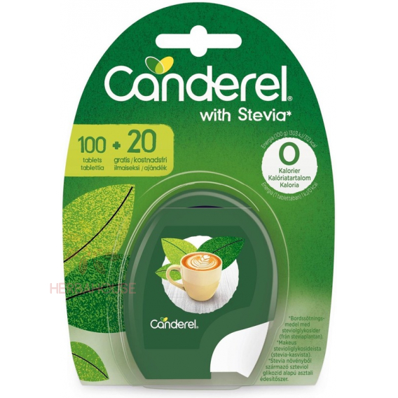 Obrázek pro Canderel Stevia sladidlo tablety dávkovač (120ks)