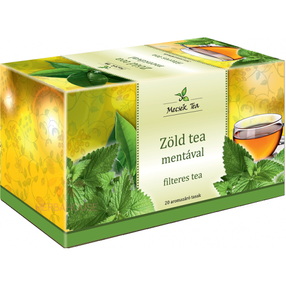 Obrázek pro Mecsek Porcovaný zelený čaj s mátou (20ks)