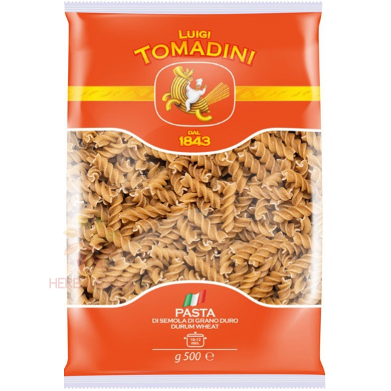 Obrázek pro Tomadini semolinová celozrnné těstoviny Fusilli (500g)