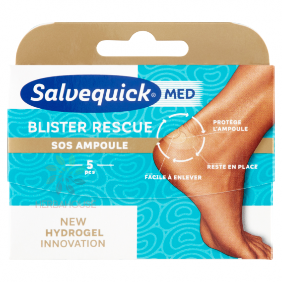Obrázek pro Salvequick Med Blistr Rescue náplasti na puchýře (5ks)