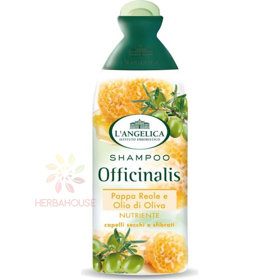 Obrázek pro L'Angelica Bylinný výživový šampon s mateří kašičkou a olivovým olejem (250ml)